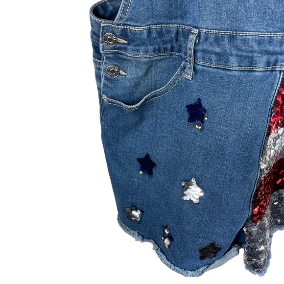 Justice Shortalls Stars and Strips in Girls Size 24 W - Picture 7 of 11